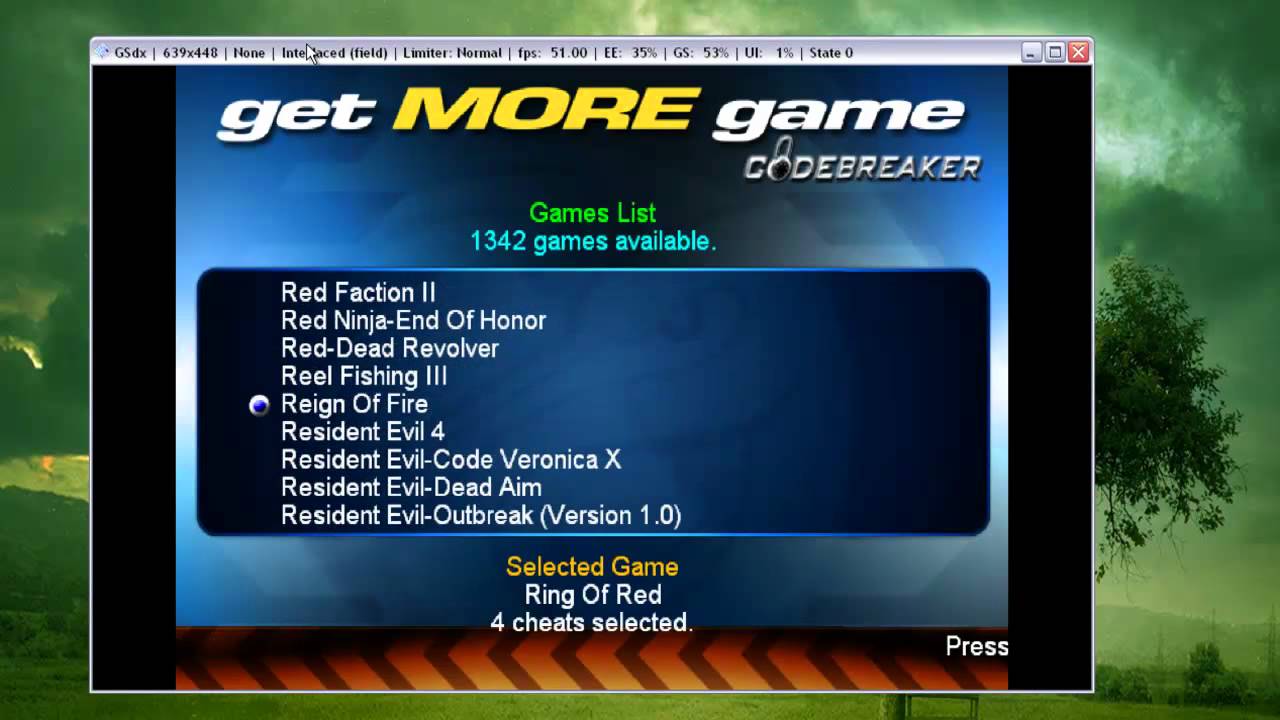 How to use pcsx2 codebreaker