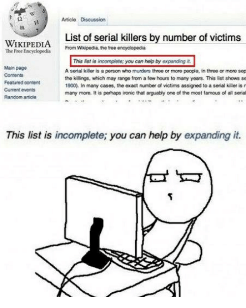 Serial Killer List Wiki